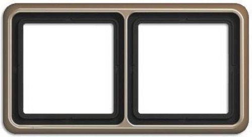 Рамка универсальная Jung CD500 2-м. металл светлая бронза фото Рамка универсальная Jung CD500 2-м. металл светлая бронза картинка